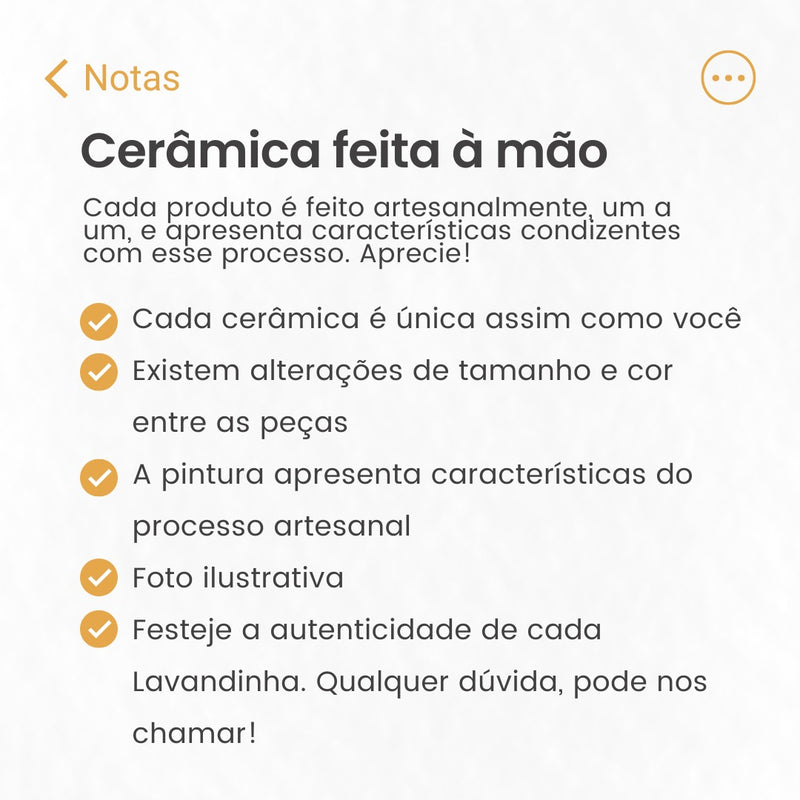 Caneca Serena de cerâmica Amarelo com as palavras Café, Crochê e Paz - prazo de produção: até 2 semanas