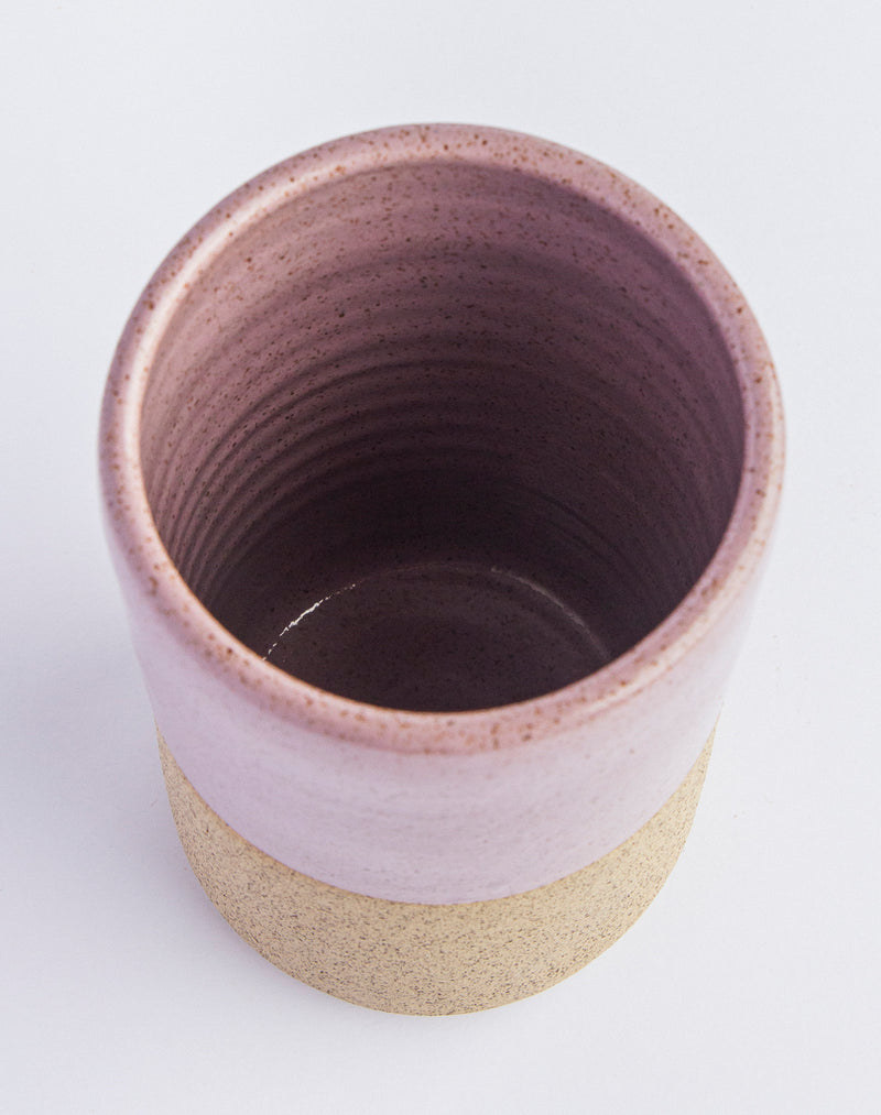 Porta utensílios de cerâmica violeta Lavanda