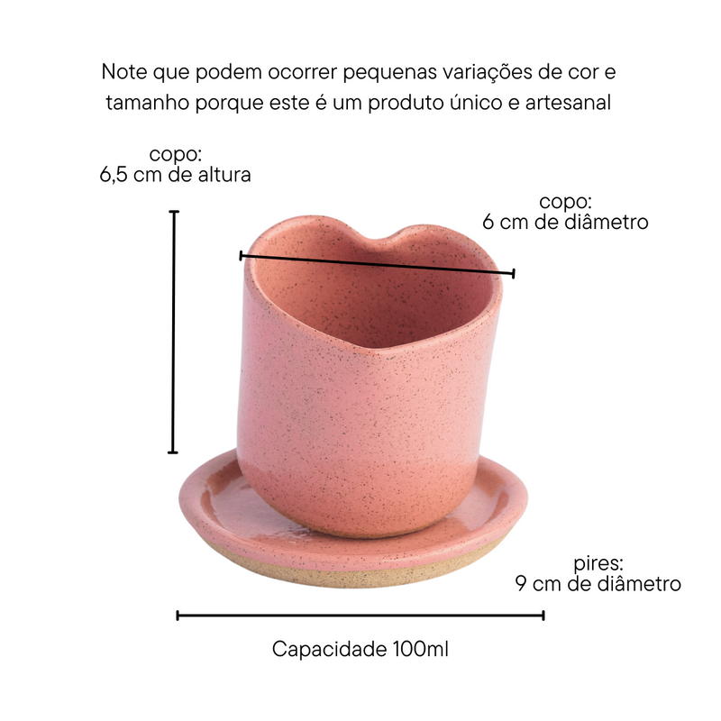 [Edição limitada] Mini copo cupido violeta escrito "mãe ♡"