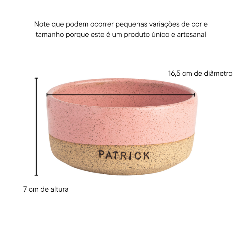 Tigela pet grande de cerâmica 800ml