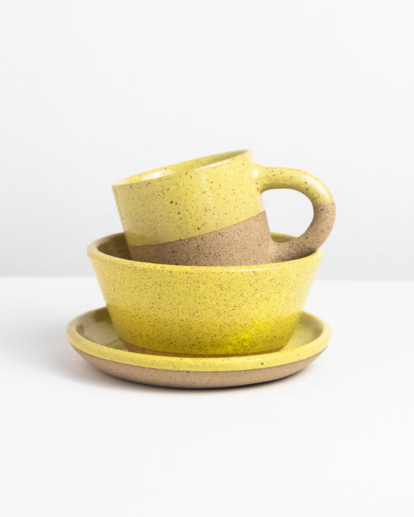 Caneca Serena 300ml + Prato Sobremesa + Tigela Doce