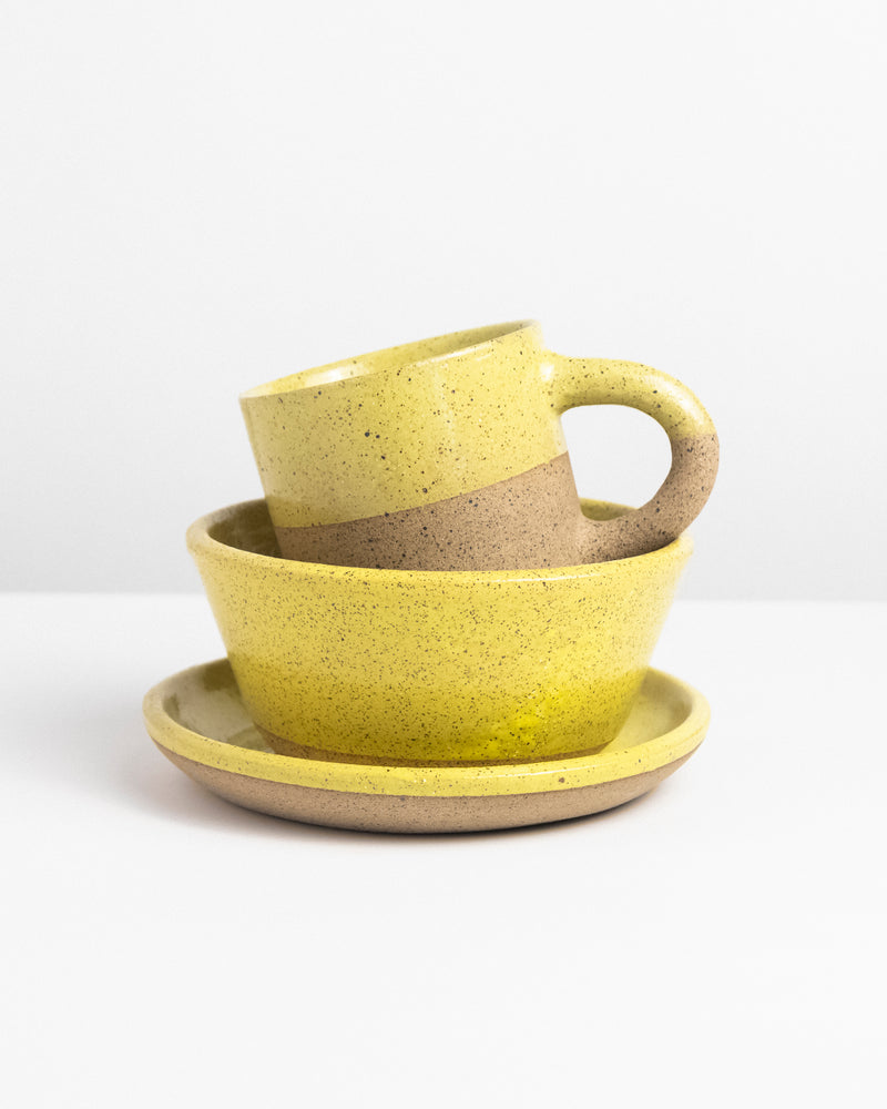 Caneca Serena 300ml + Prato Sobremesa + Tigela Doce