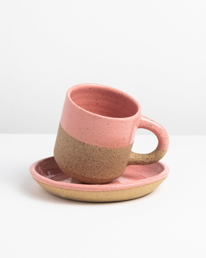 Caneca serena 300 ml + Prato de sobremesa