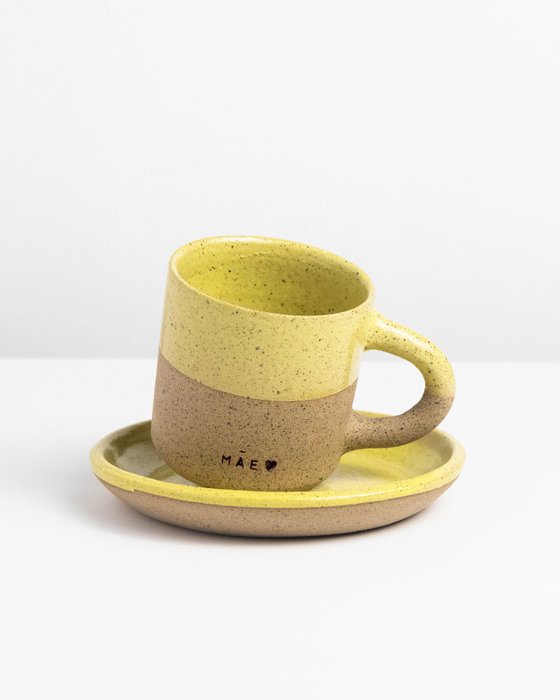 [Edição limitada] Mini caneca de cerâmica COM PIRES escrito "mãe" - envio em até 5 dias úteis