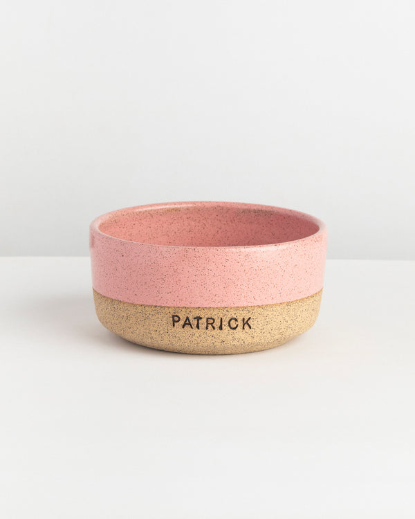 [PERSONALIZADO] Tigela pet grande de cerâmica rosa Lavanda  - prazo de produção: até 4 semanas