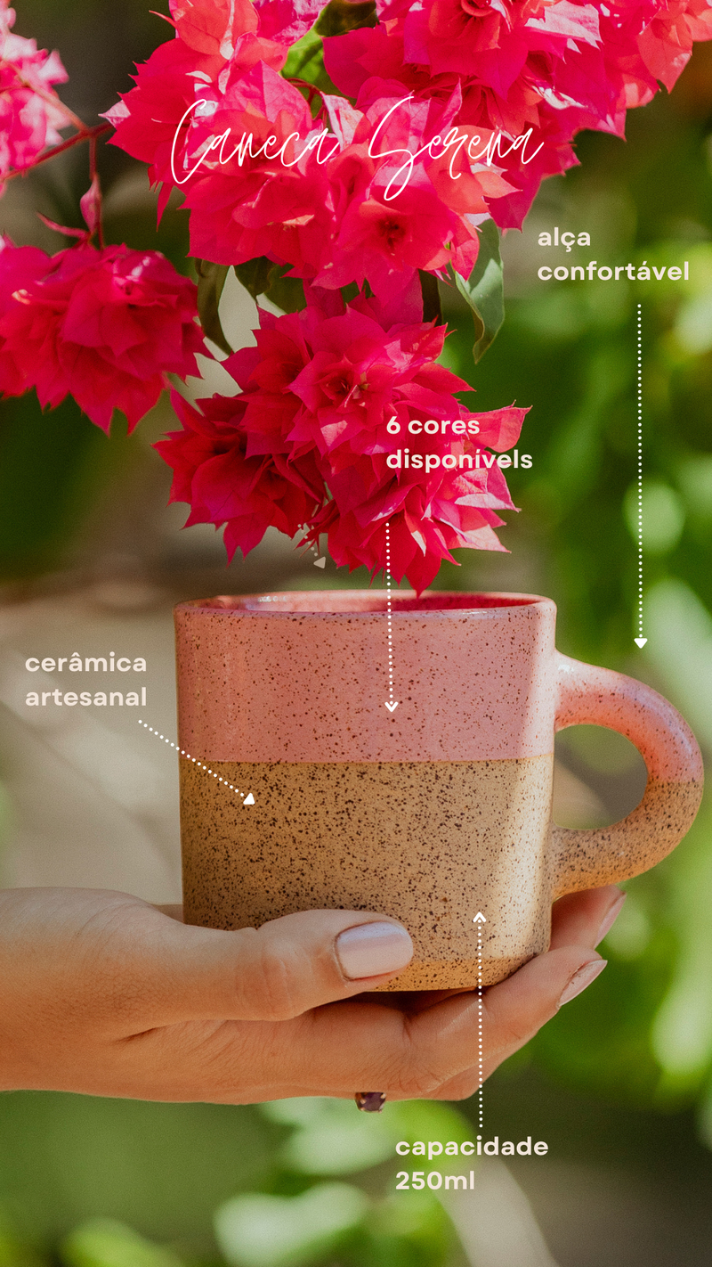 Caneca serena de cerâmica - 300ml