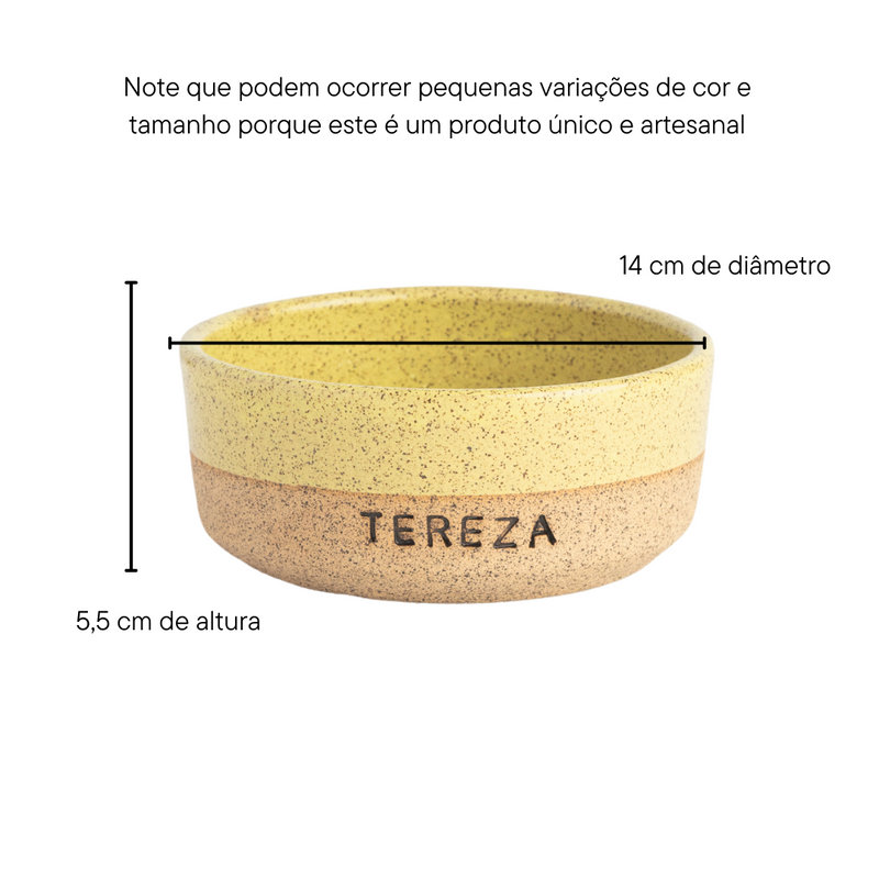 Tigela pet pequena de cerâmica 500ml