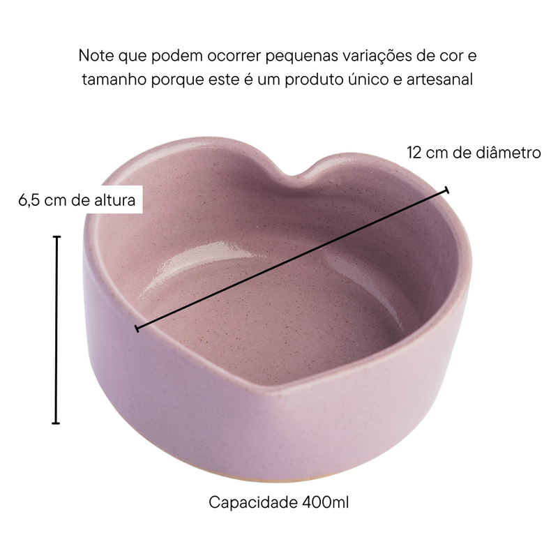 Tigela cupido de cerâmica
