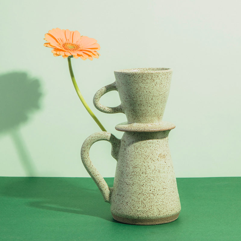 Cafeteira de cerâmica