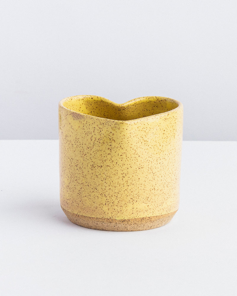 Copo cupido de cerâmica amarelo Lavanda