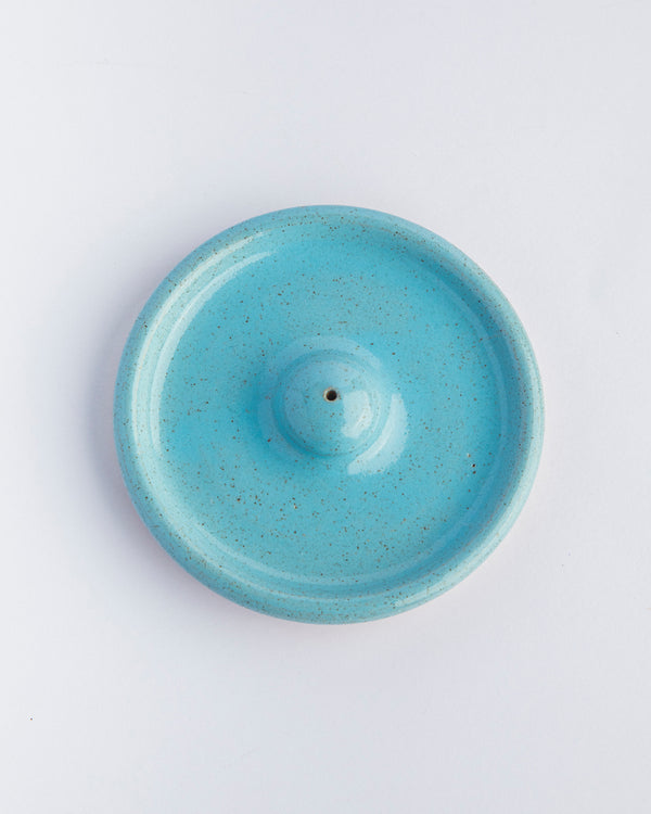 Incensário calmaria de cerâmica azul Lavanda