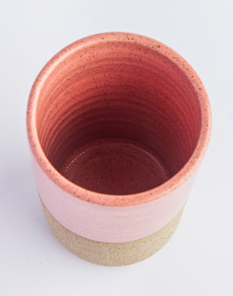 Porta utensílios de cerâmica rosa Lavanda