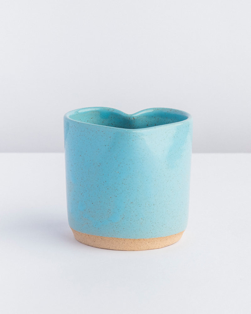 Copo cupido de cerâmica azul Lavanda