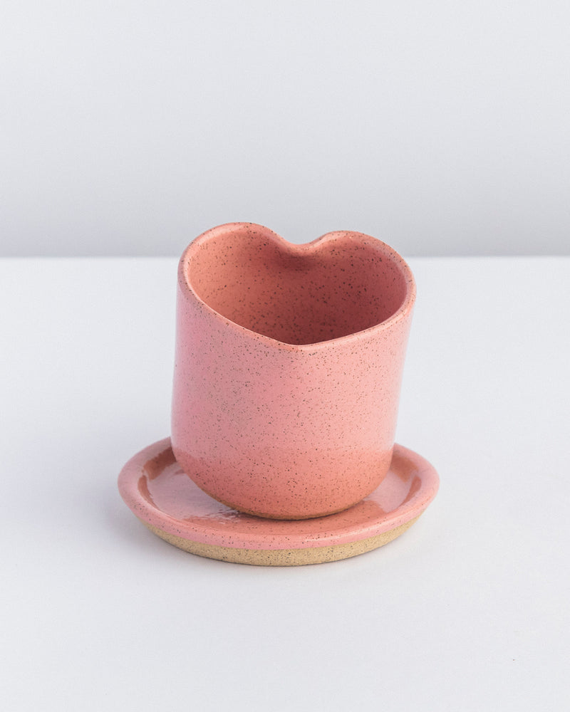 Mini copo cupido COM pires de cerâmica - 100 ml