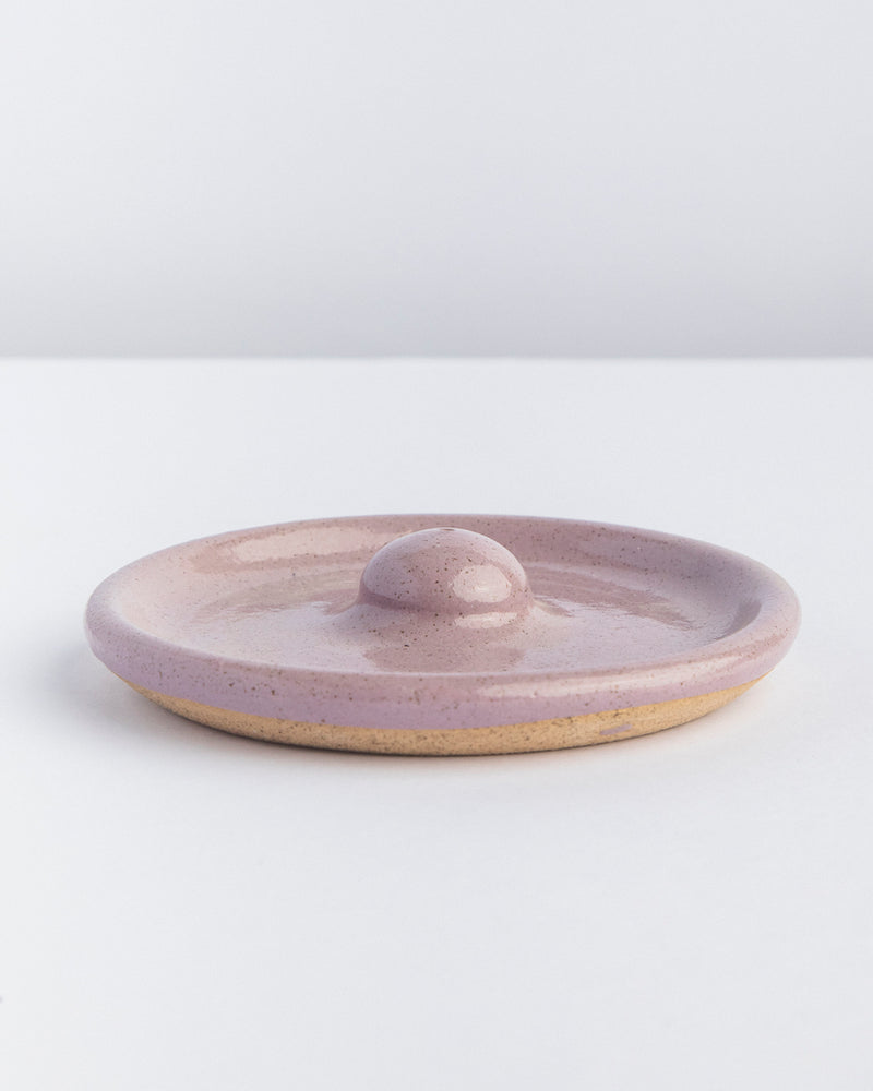Incensário calmaria de cerâmica violeta Lavanda