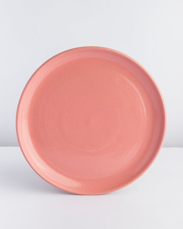 Prato de jantar de cerâmica rosa Lavanda