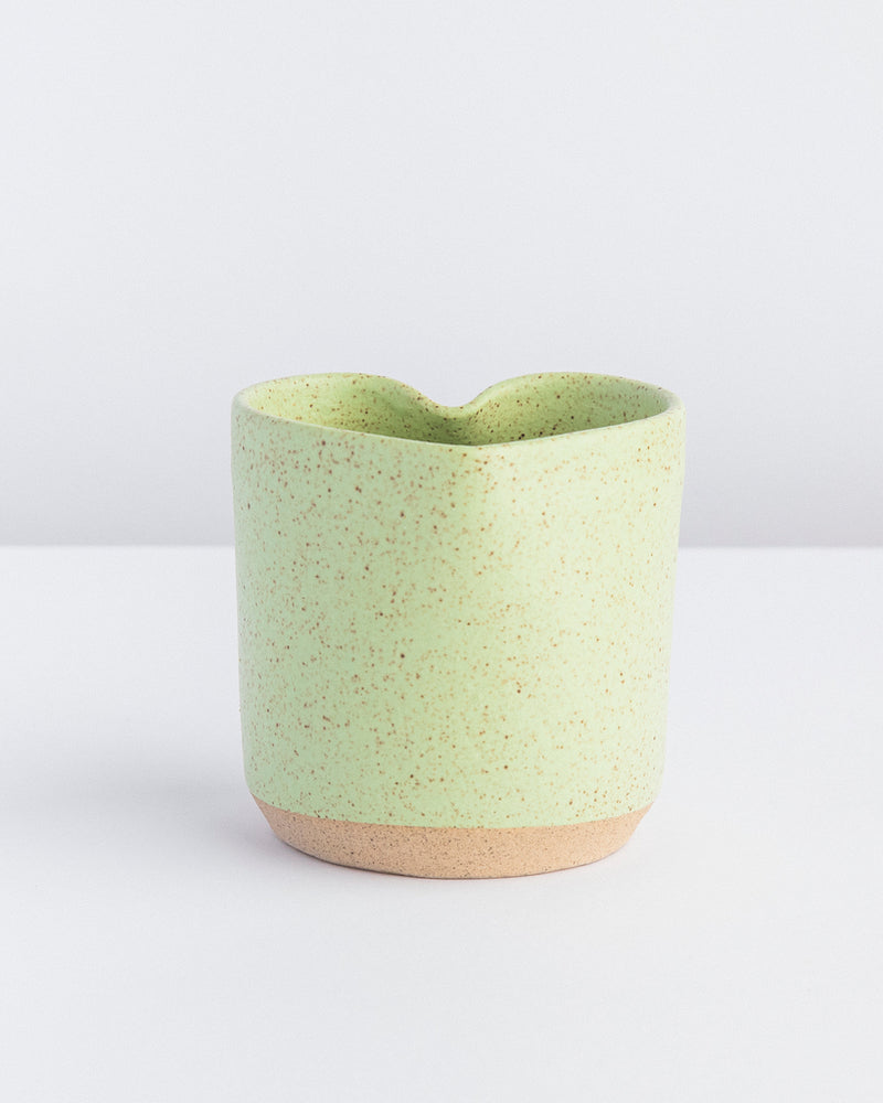 Copo cupido de cerâmica verde Lavanda