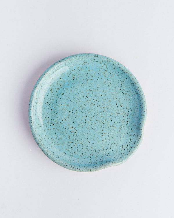 Descanso de colher de cerâmica azul Lavanda