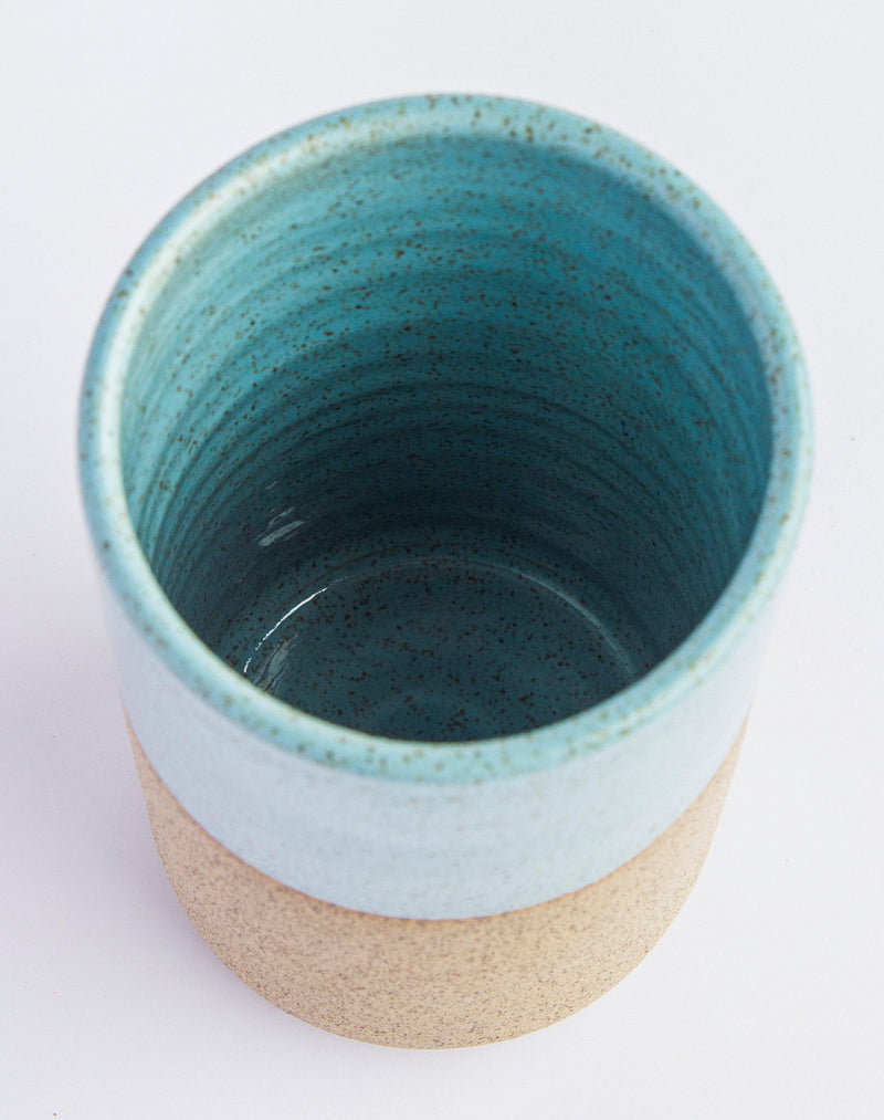 Porta utensílios de cerâmica azul Lavanda