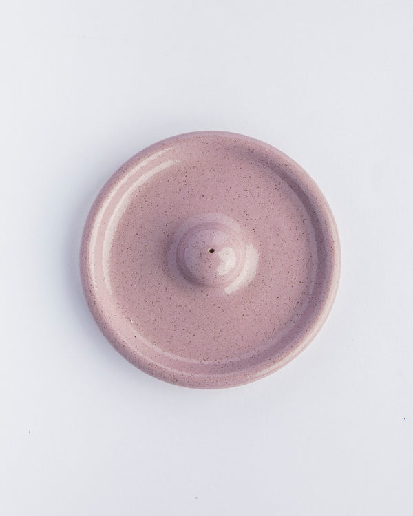 Incensário calmaria de cerâmica violeta Lavanda