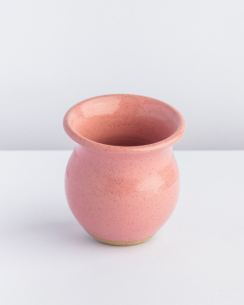 Cuia para chimarrão de cerâmica rosa Lavanda